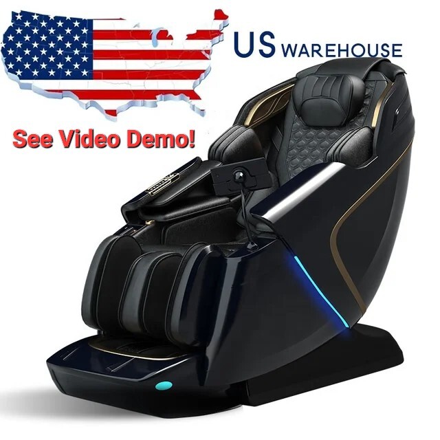 Luxury Full Body 4D Zero Gravity Massage Chair Heating Ai Voice SL Track 2025