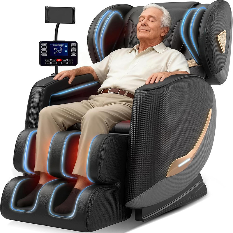 2026 Massage Chair Full Body, Zero Gravity Massage Chair Recliner-10-Point Rolle