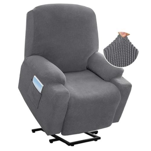 Stretch Couch Cover Recliner Cover Electric Power Lift Recliner Chair Grey gallery
