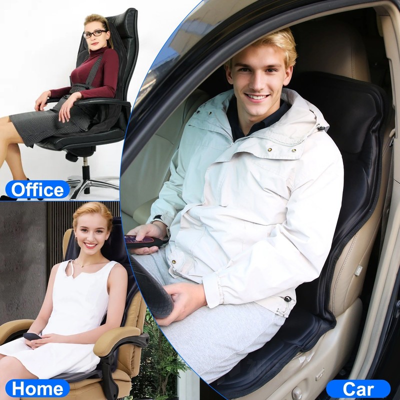 Full Body Massage Chair Pad with Heat 8 Modes Back Massager for Home Office Car gallery