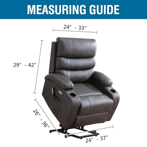 Stretch Couch Cover Recliner Cover Electric Power Lift Recliner Chair Grey gallery