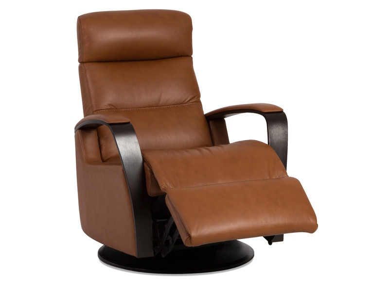 IMG Peak RM265 Power Relaxer Medium Swing Recliner Rocker Chair Nutmeg Leather gallery