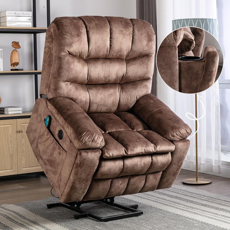 CANMOV Power Lift Recliner w/Massage & Heat - Electric Chair for Elderly gallery