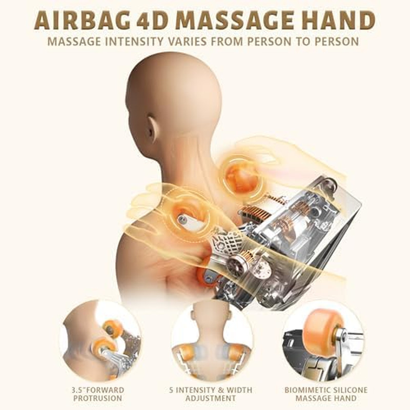 4D Full Body Massage Chair with Zero Gravity, 18 Modes & Yoga Stretch gallery