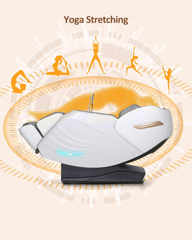 Massage Chair Full Body, 20 Modes Zero Gravity Sl-Track Shiatsu Massage Chair Bu gallery