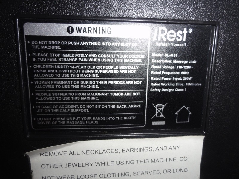 MASSAGE CHAIR RECLINER FULL VERTICAL iREST SL-A31 SHIATSU KNEADING FULL BODY gallery