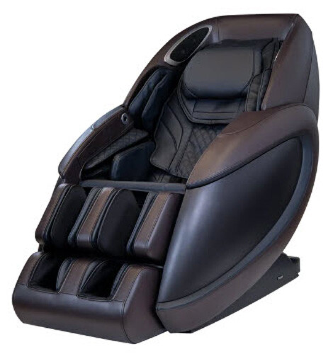 Titan 4D Fleetwood LE 50 Air Cells SL-Track Lumbar Calf Heat Massage Chair Brown