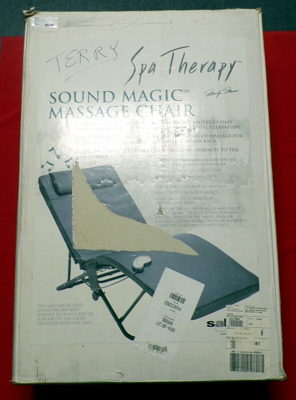 SOUND MAGIC MASSAGE CHAIR LOCAL PICK UP