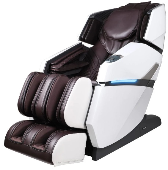 Titan Summit Flex SL-Track Lumbar & Calf Heat Space Saving Massage Chair Brown