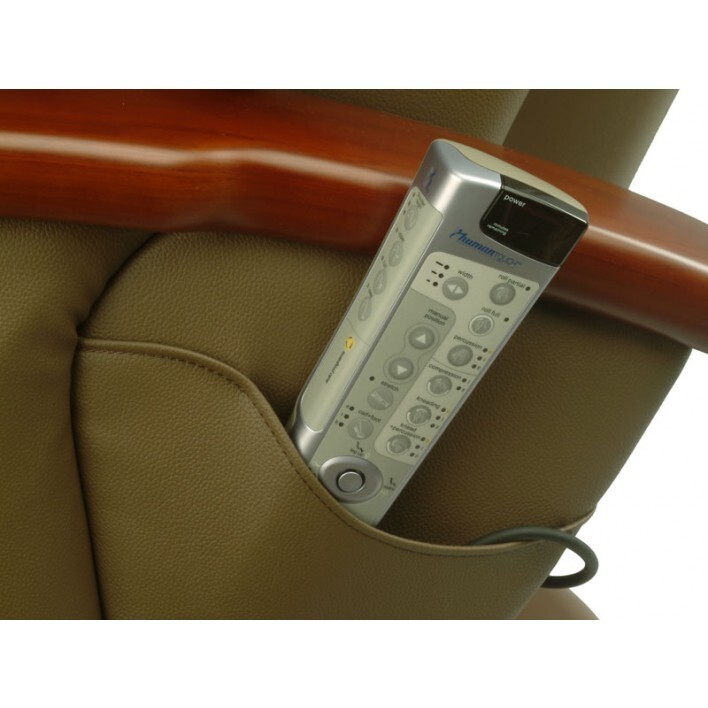 💥 Human Touch HT-136 Massage Chair Massaging Recliner - Cashew Leather Pad Set gallery