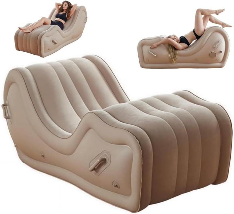 Sex Furniture Sofa Position Aid for Couples BDSM, Automatic Inflatable Chair wit