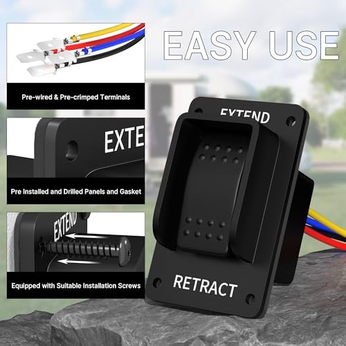 RV Jack Switch 387874 RV Electric Power Stabilizer Jack Switch IP66 gallery