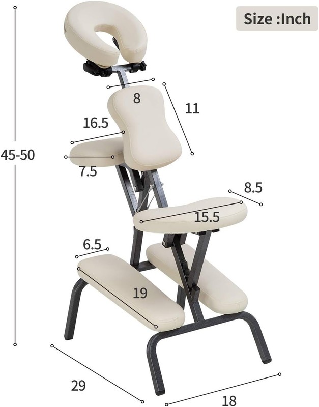 Compact Waterproof Massage Chair - Easy Clean & Extra Comfort for Therapists gallery