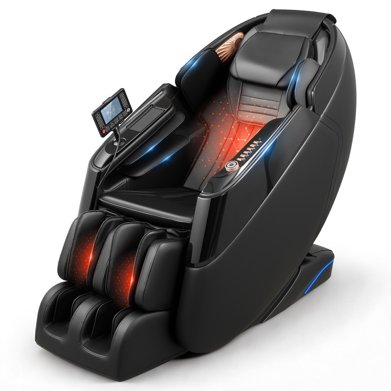 Uimoso 4D Zero-Gravity Full Body Massage Chair with Adjustable Footrest