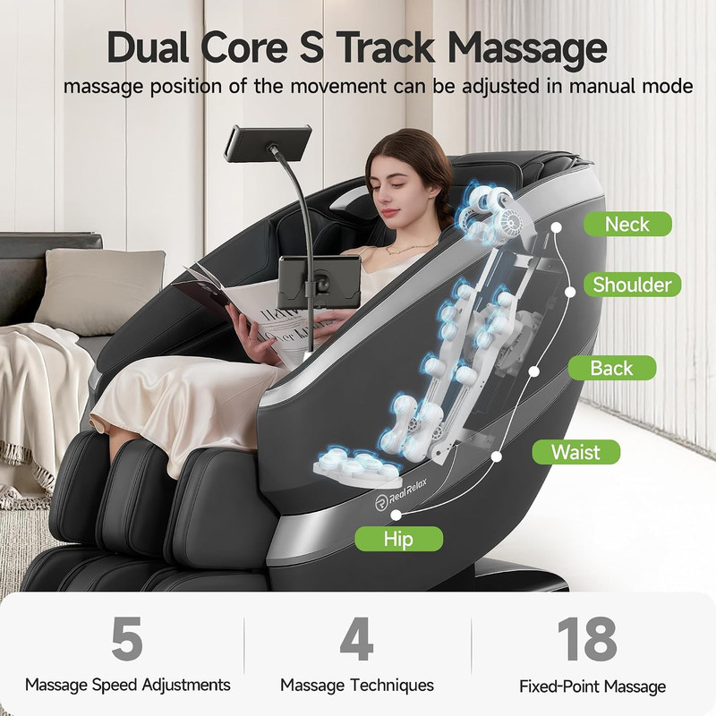 2026 Full Body Massage Chair with Zero Gravity, Bluetooth & 12 Auto Modes gallery