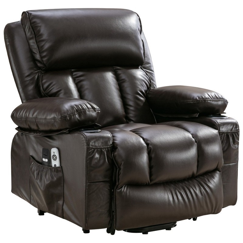 Power Lift Recliner Chair with Heat & Massage, 8 Points, 350 lbs Capacity gallery