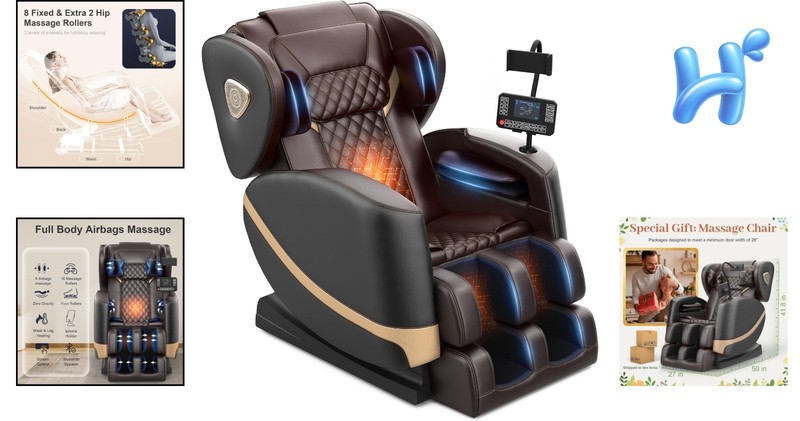 Massage Chair 2026 Model with Retractable Footrest - Relaxation & Wellness Gift gallery
