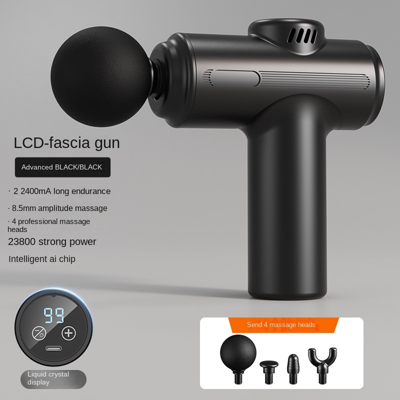 Home Use Muscle Massage Gun, Electric Massager for Women, USB Rechargeable Mini 