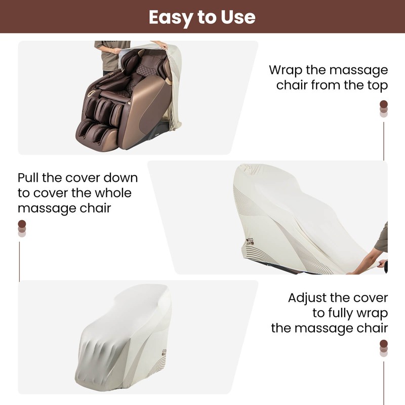 Full Body Zero Gravity Shiatsu Massage Recliner Chair Protective Cover gallery