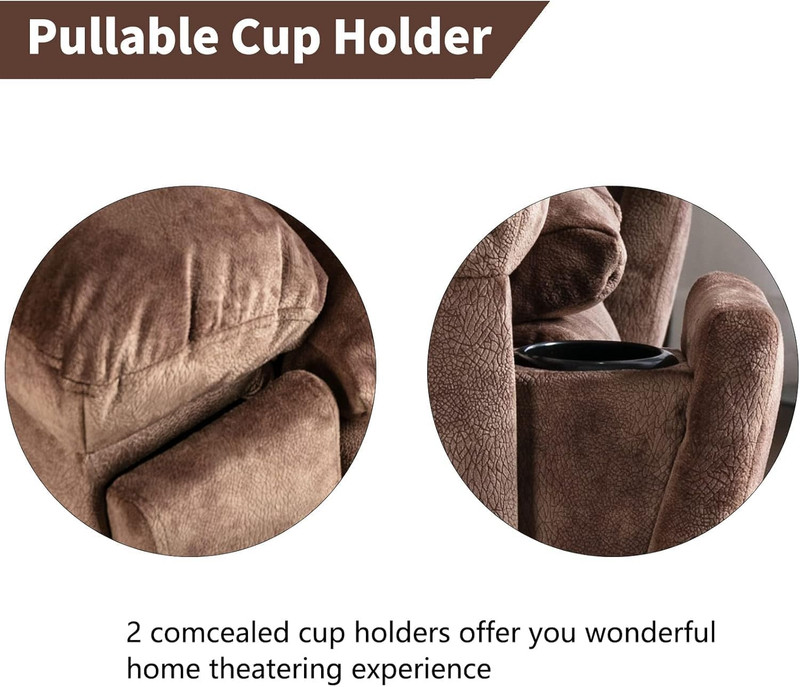 CANMOV Large Power Lift Recliner Chairs with Massage and Heat for Elderly, Heavy gallery