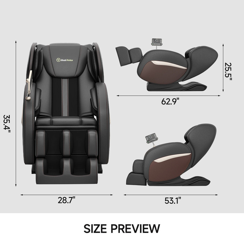 Zero Gravity Massage Chair, Shiatsu Massage Relaxation Recliner with Heating and gallery
