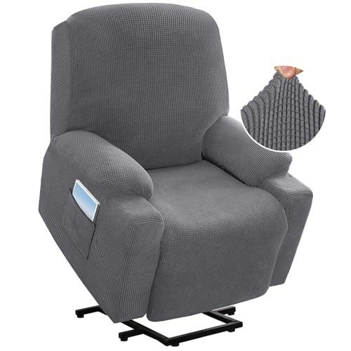 Stretch Couch Cover Recliner Cover Electric Power Lift Recliner Chair Grey gallery