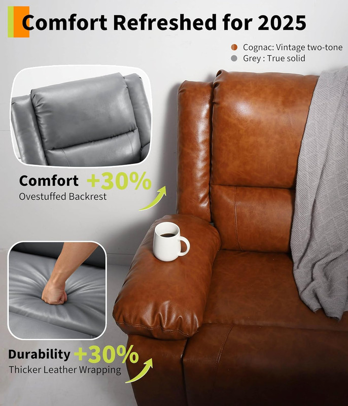 Electric Power Lift Recliner Chair with Heat & Massage for Elderly Comfort gallery