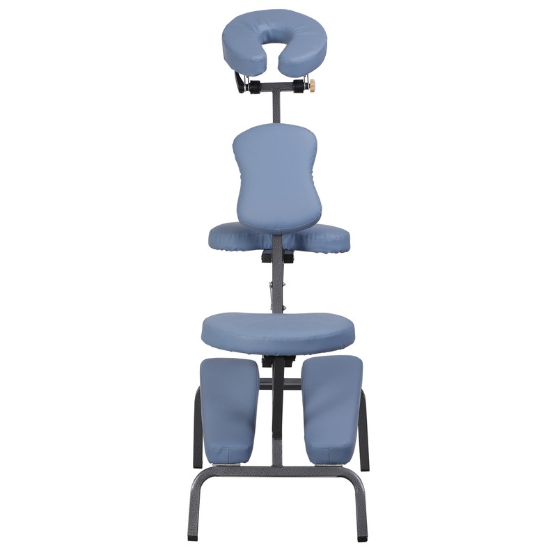 Adjustable PU Leather Massage Chair Beauty Hydraulic Salon Tattoo Chair Pad Blue