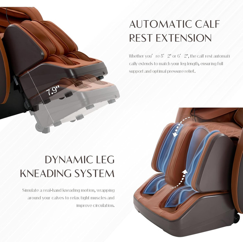 Luxury 3D Full Body Massage Chair with Zero Gravity & Bluetooth Speaker gallery