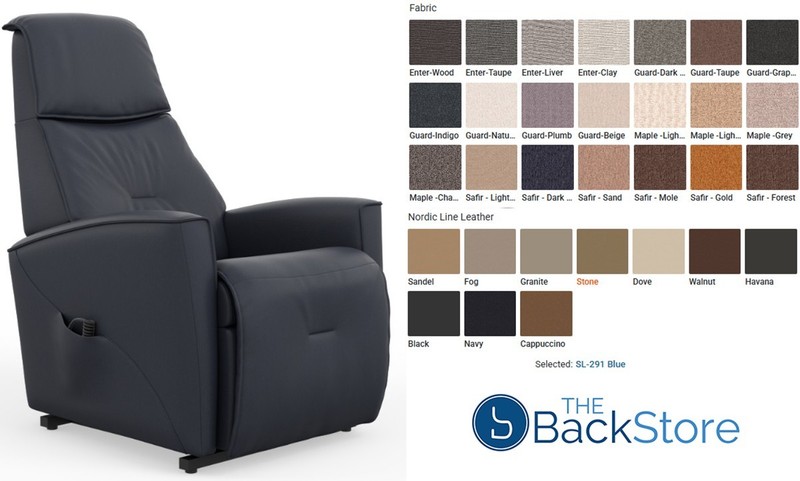 Small Fjords Austin 3 Motor Infinite Position Power Lift Chair Recliner in Stone gallery