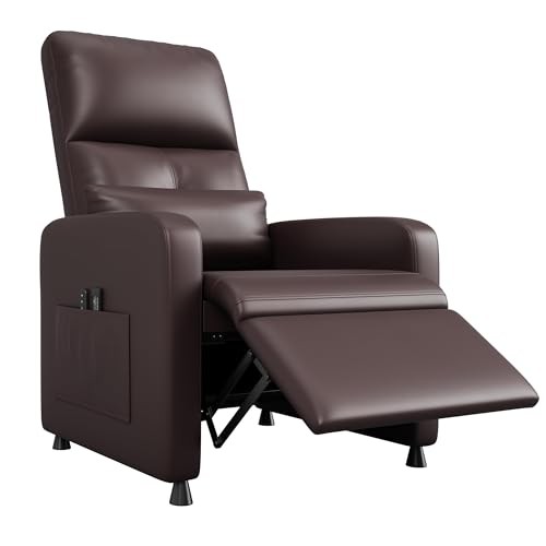 Electric Power Recliner Chair, Tall Back PU Leather Sofa, Ergonomic Padded gallery