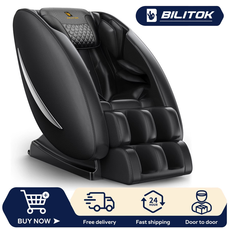 Zero Gravity Full Body Massage Chair with Heat, Bluetooth & Foot Roller gallery