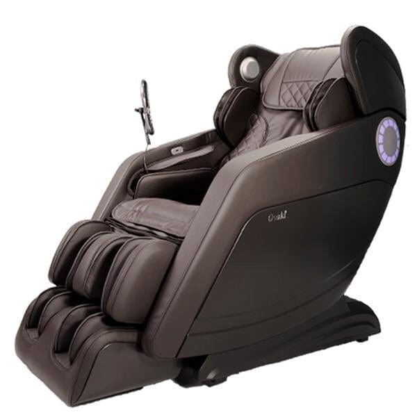 Osaki Hiro L-Track Heated Zero-G Bluetooth USB Charger 3D Massage Chair Brown