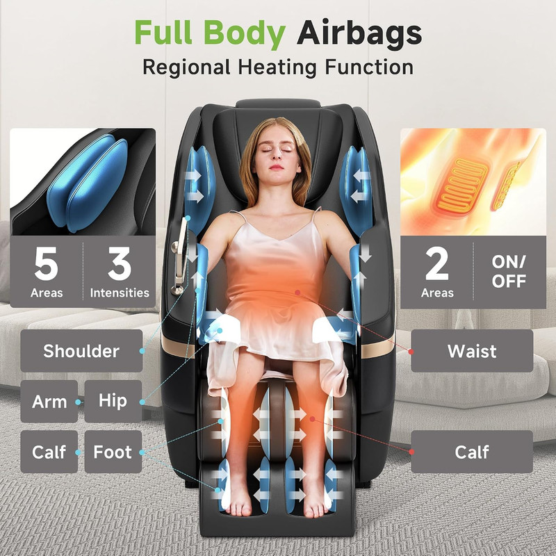 2025 Full Body Massage Chair, Zero Gravity Shiatsu Massage Chair Recliner, Foot gallery