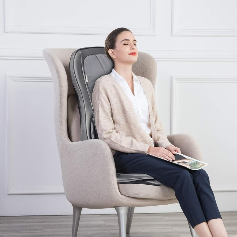 COMFIER Shiatsu Neck and Back Massager with Heat, Adjustable Massage Pad gallery