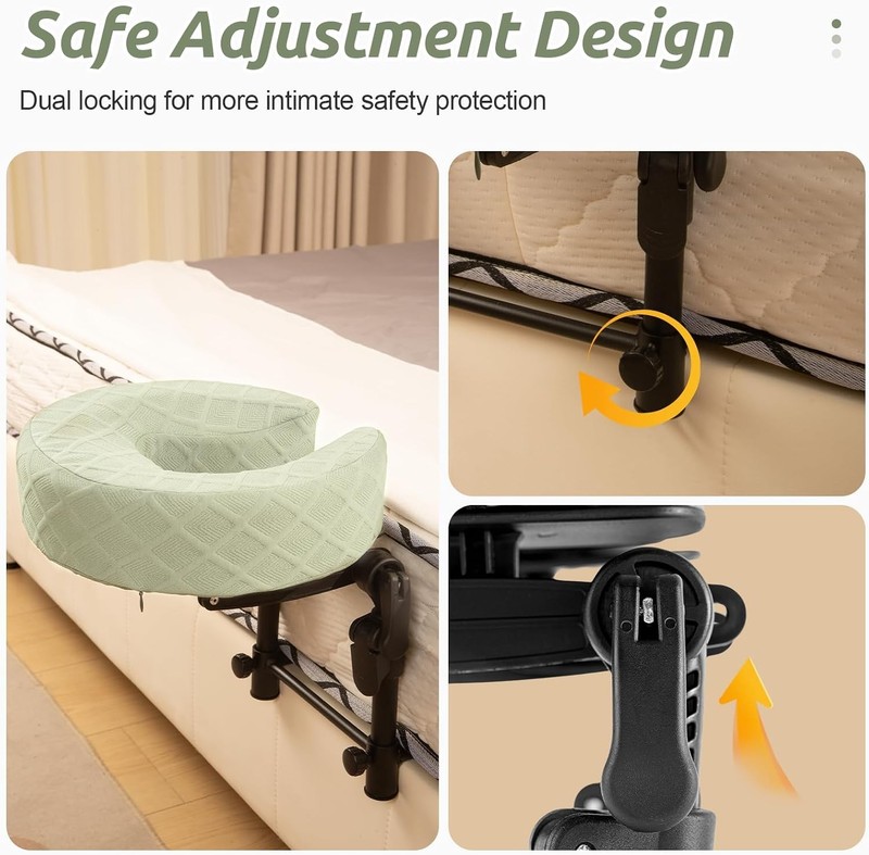 Ultra-Lightweight Massage Headrest for Bed - Hygienic & Portable Design gallery