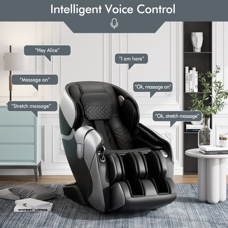 SL Track Full Body Zero Gravity Massage Chair w/ Voice Control Heat Foot Roller gallery