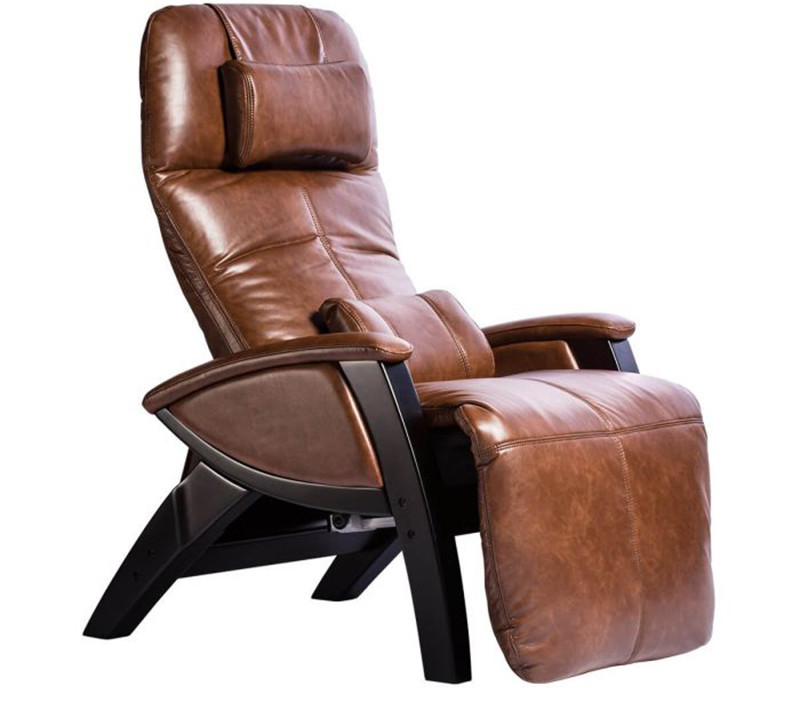 Svago ZGR Plus SV-395 Zero Gravity Recliner Dual Power Chair + Remote in Cognac gallery