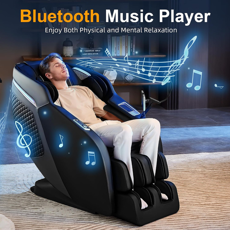Luxury 4D Full Body Massage Chair with Calf Kneading, Zero Gravity Sl-Track Shia gallery