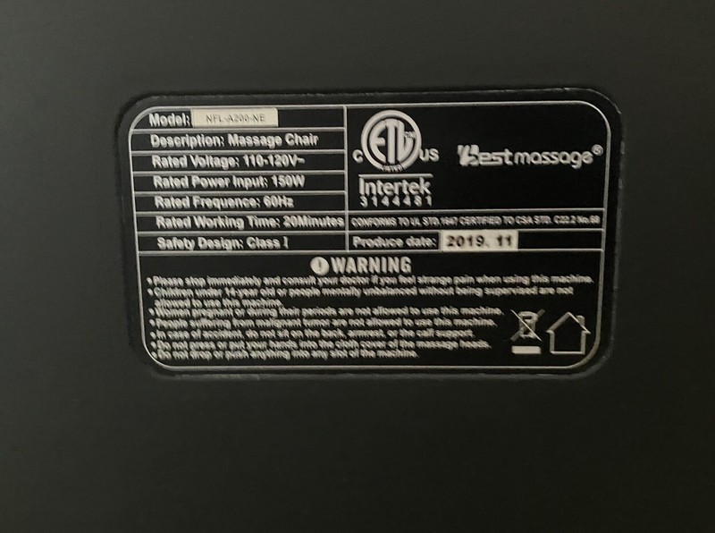 BestMassage NFL Luxury Full Body Massage Chair Zero Gravity Heat NFL-A200-NE gallery