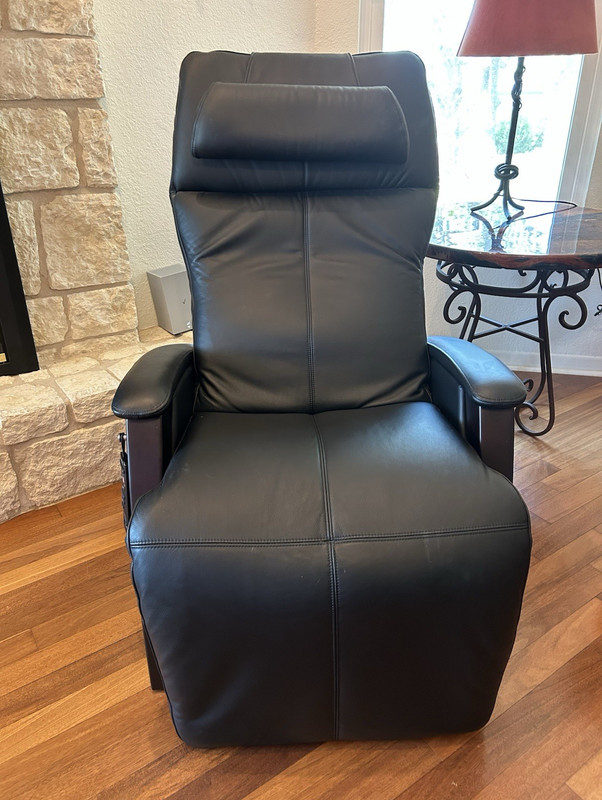 Human Touch Hale Premier Zero Gravity Recliner w/ Air Massage, Leather, Black