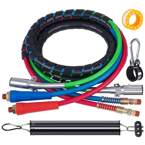 Semi Truck Air Lines Kit with 16" Double Tender Spring Kit 12 FT Double Spring gallery