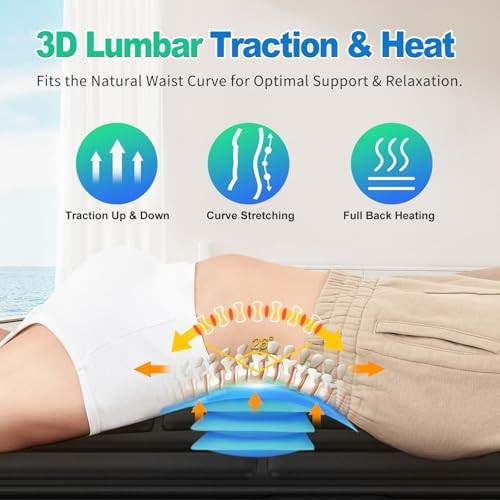 Full Body Massage Mat with Heat, Vibration Massage Mattress Pad with Black gallery