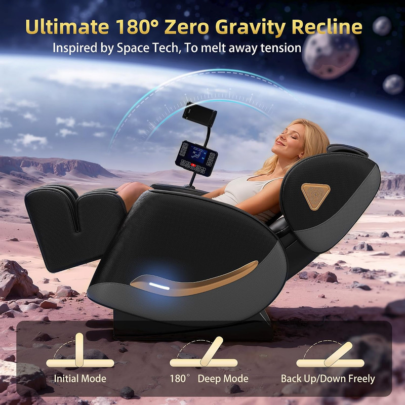 2026 Massage Chair Full Body, Zero Gravity Massage Chair Recliner-10-Point Rolle gallery