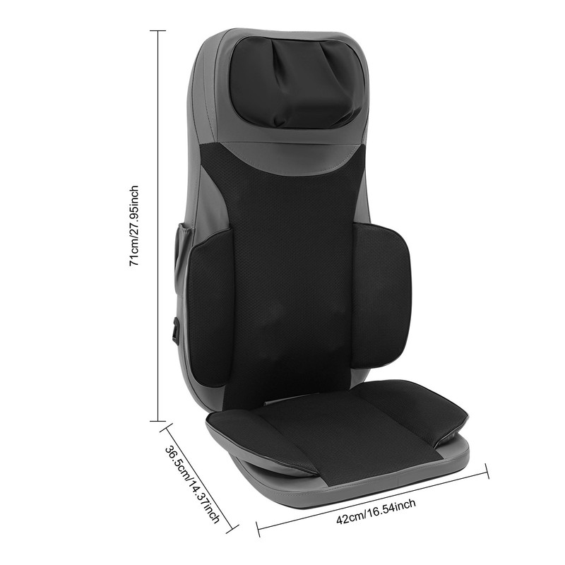 5 Modes Adjustable Intensity Portable Electric Massage Cushion with Heat Remote gallery
