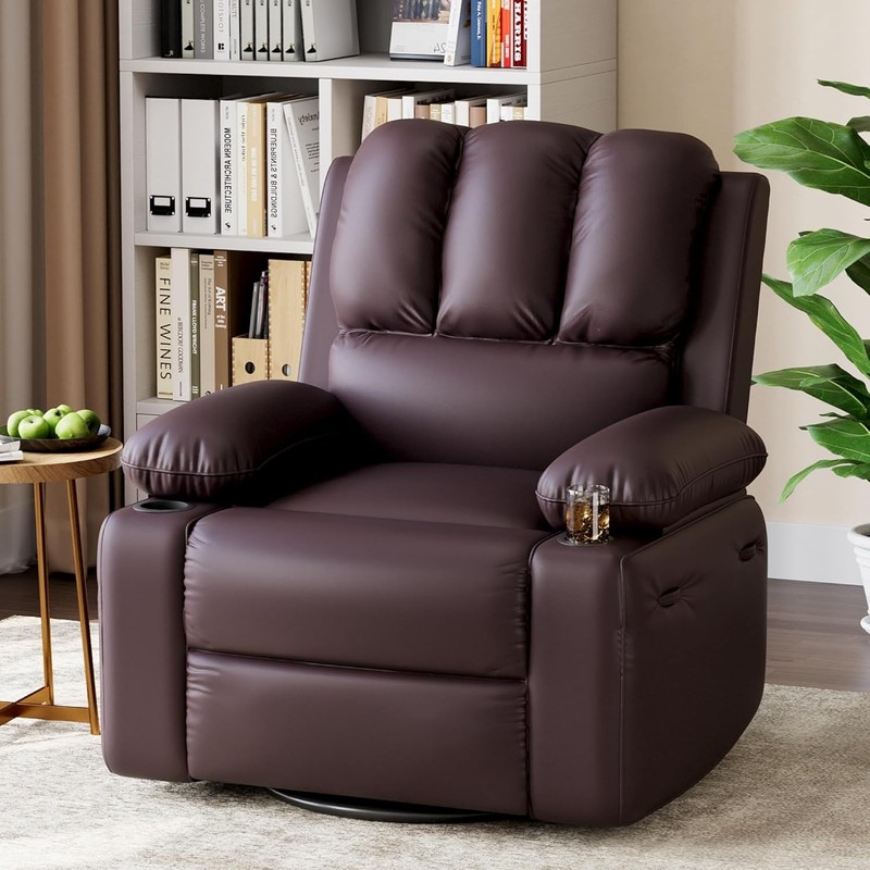 Oversized Electric Recliner, Swivel w Massage Heat,Remote Control & Lounge Chair gallery