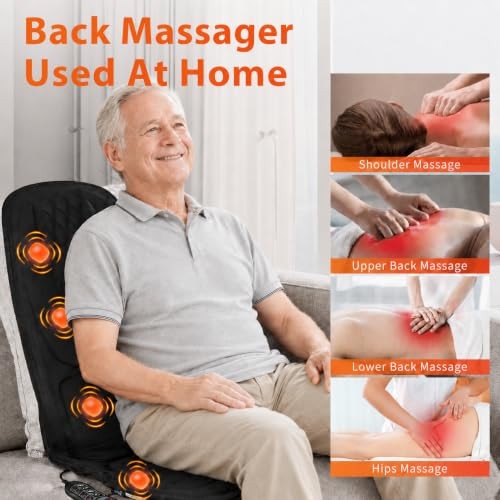 Back Massager for Chair,Massage Chair Pad Helps Relax Muscle and Pure Black gallery