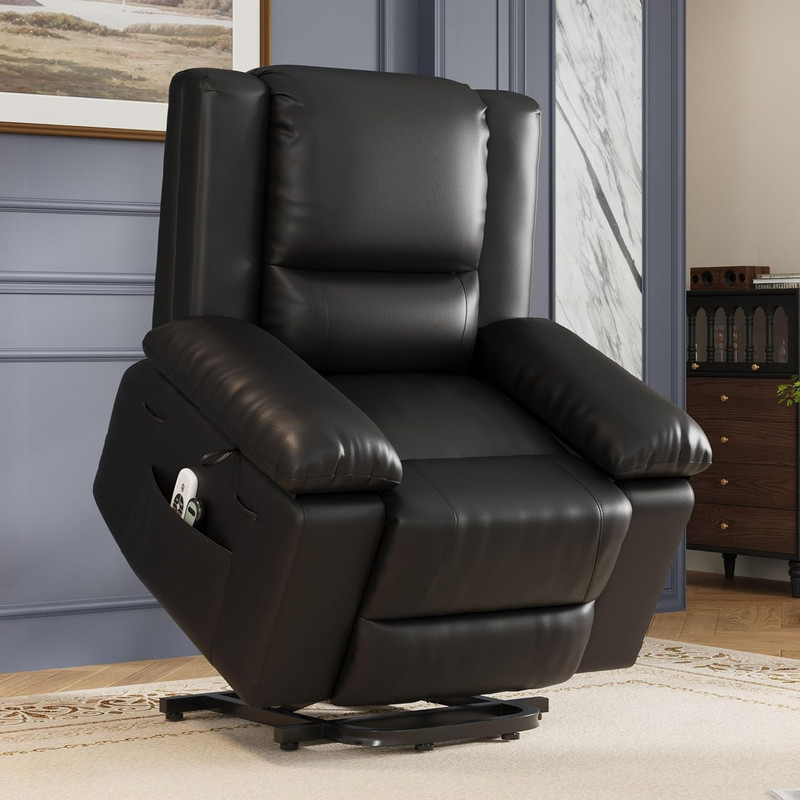 Electric Lift Recliner Chair with Heat & Massage for Elderly Comfort