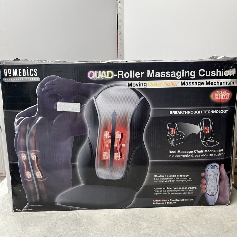 Homedics Quad-Roller Massaging Cushion Chair Attachment Model QRM-400 gallery