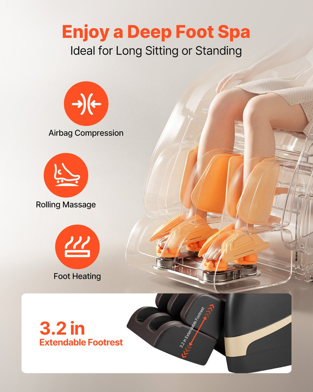 Zero Gravity Massage Chair Full Body Heat Bluetooth Airbag Recliner gallery